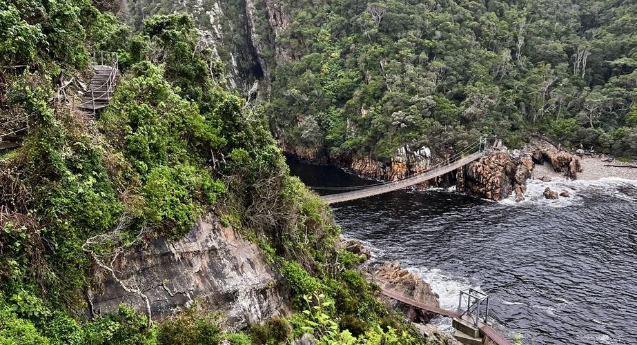 Tsitsikamma hangbruggen Zuid Afrika groepsrondreis 2